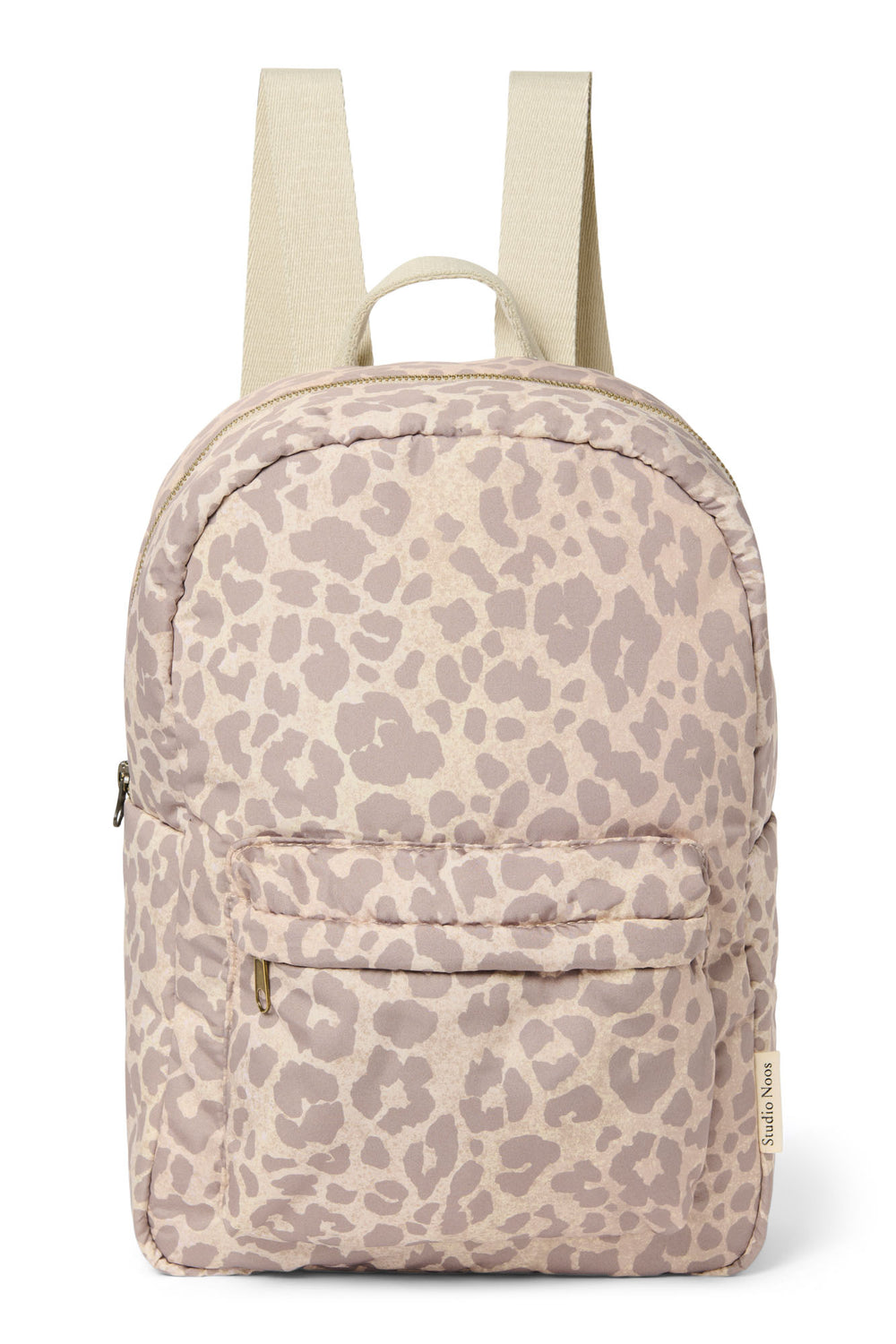 Puffy Midi-Rucksack | Beige Leopard