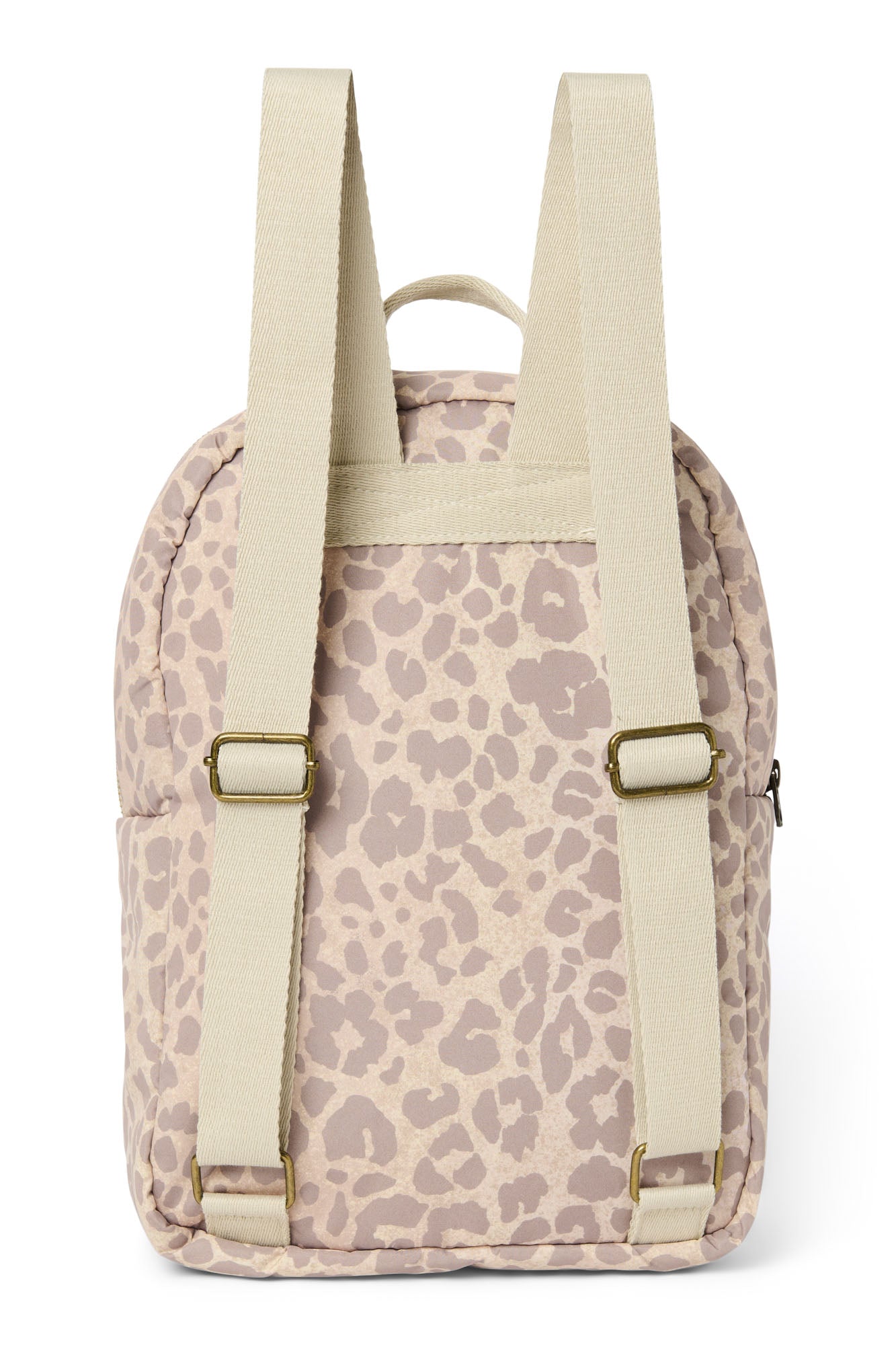 Puffy Midi-Rucksack | Beige Leopard