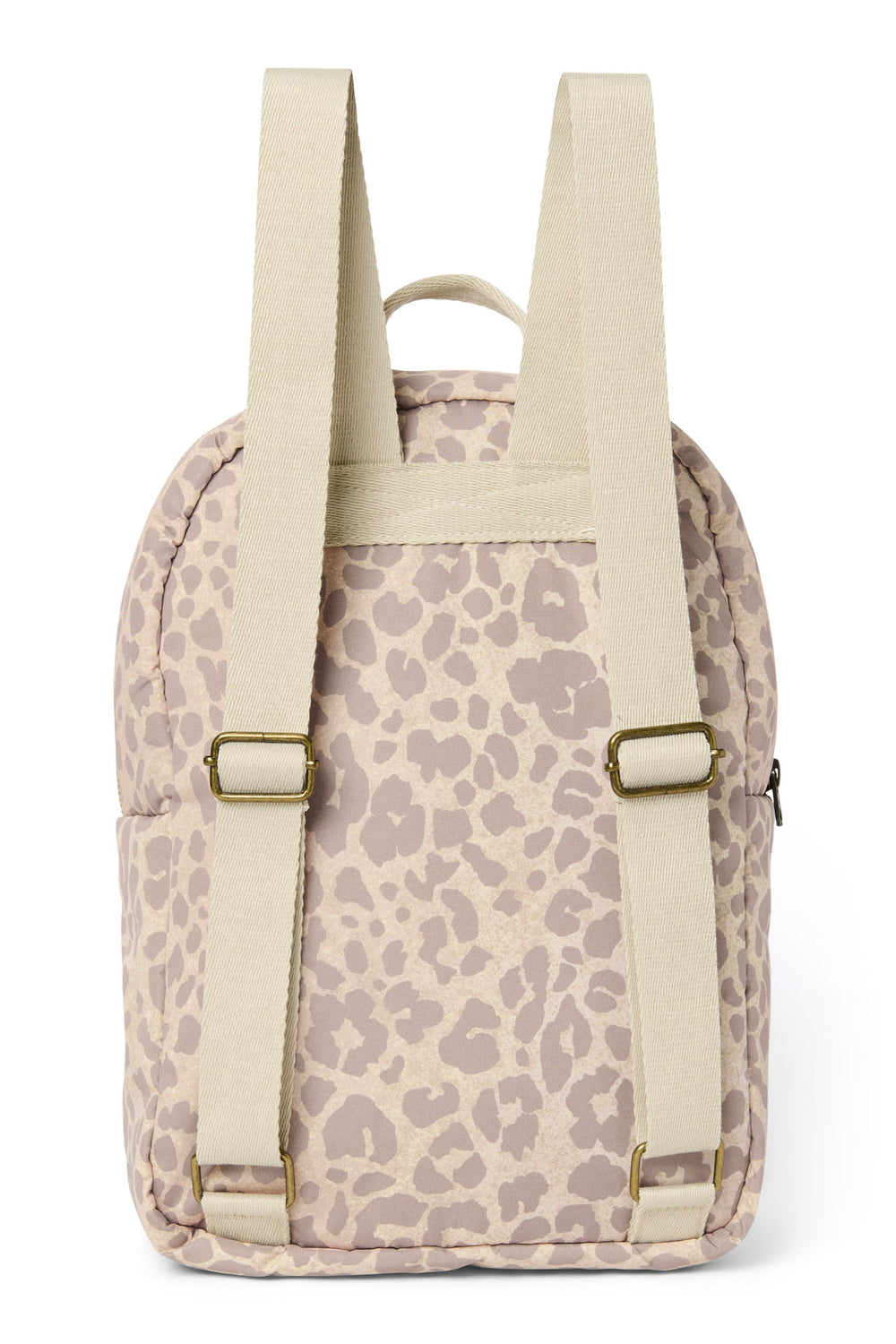 Puffy Midi-Rucksack | Beige Leopard