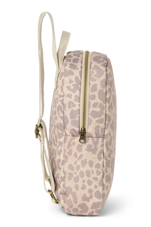 Puffy Mini-Rucksack | Beige Leopard 