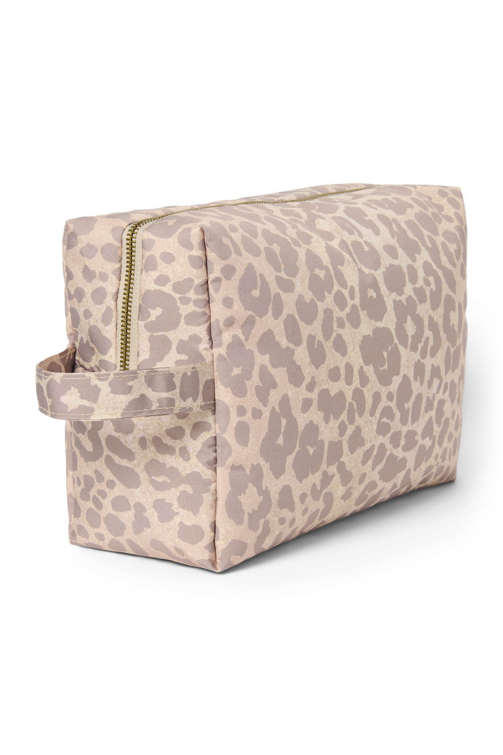 Puffy-Kosmetiktasche | Beige Leopard 