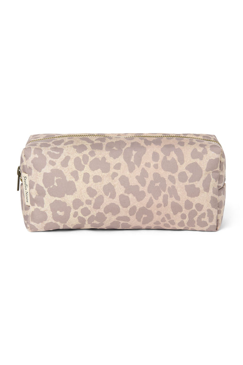 Puffy-Täschchen | Beige Leopard