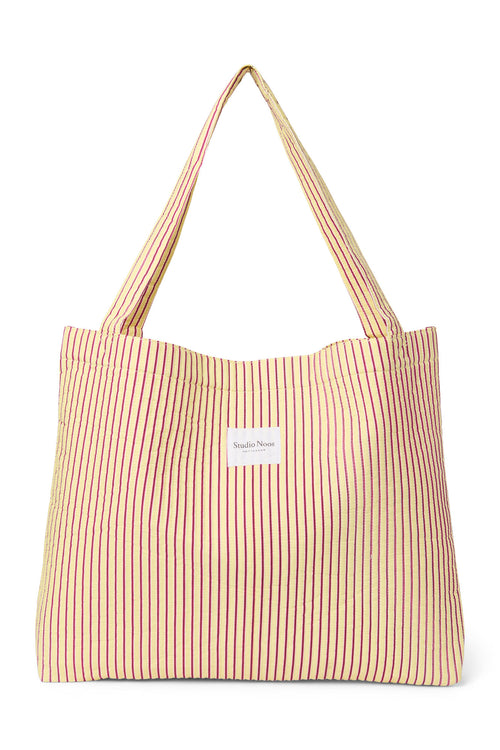 Poplin Striped Mom-Bag | Gelbe