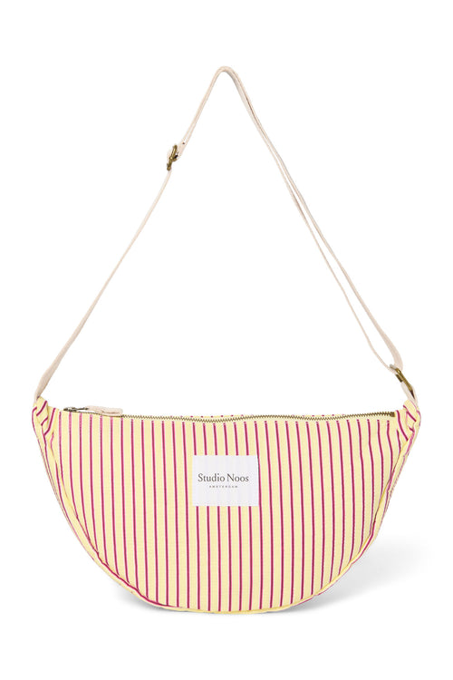 Poplin Striped Adult-Gürteltasche | Gelbe
