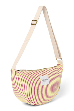 Poplin Striped Adult-Gürteltasche | Gelbe