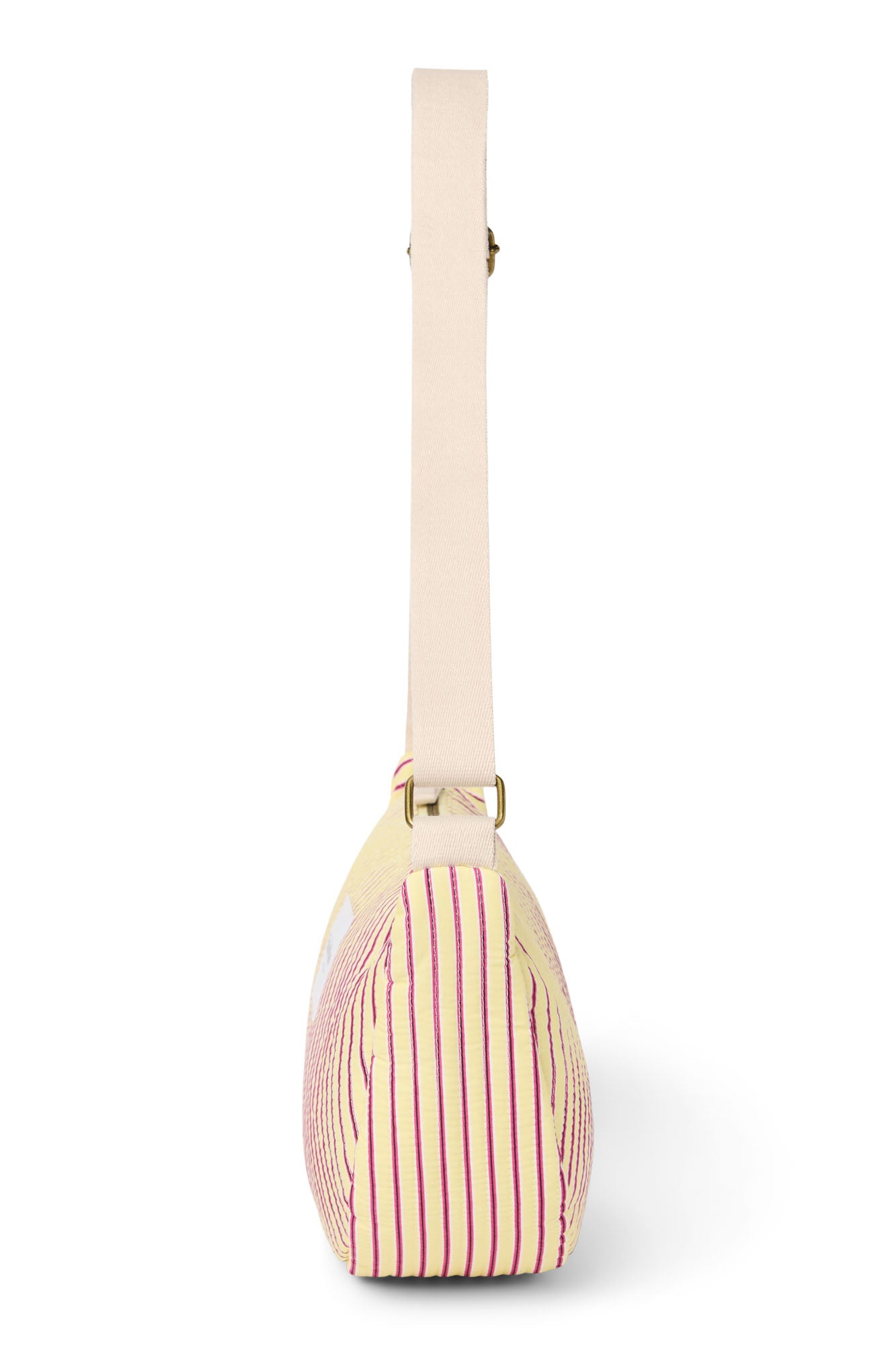 Poplin Striped Adult-Gürteltasche | Gelbe