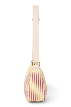 Poplin Striped Adult-Gürteltasche | Gelbe
