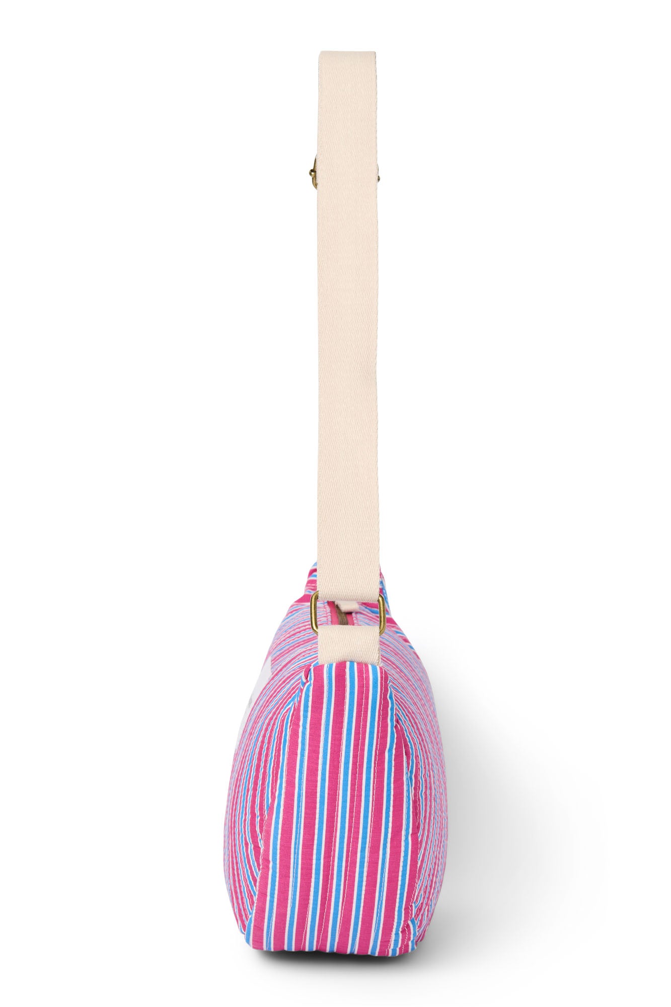 Poplin Striped Adult-Gürteltasche | Rosa