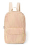 Butter Yellow Striped Poplin Midi-Rucksack