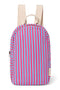 Poplin Striped Mini-Rucksack | Rosa