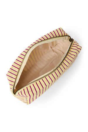 Poplin Striped Täschchen | Gelbe