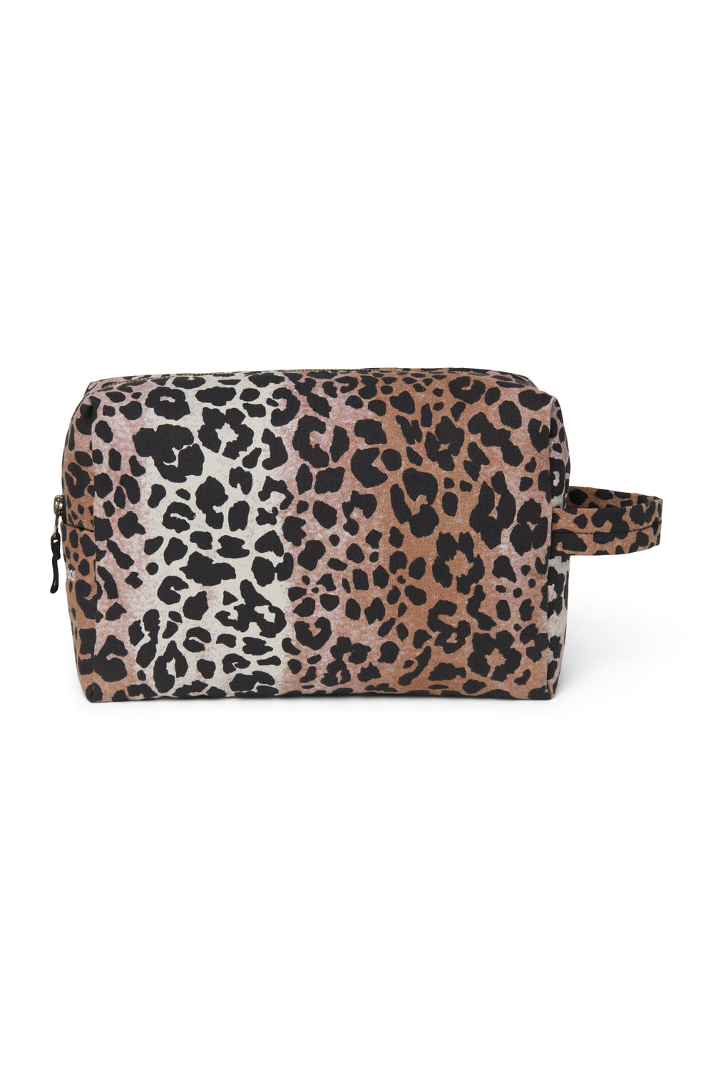 Weiches Toilettenartikel aus Baumwolle | Haselnussbrauner Leopard