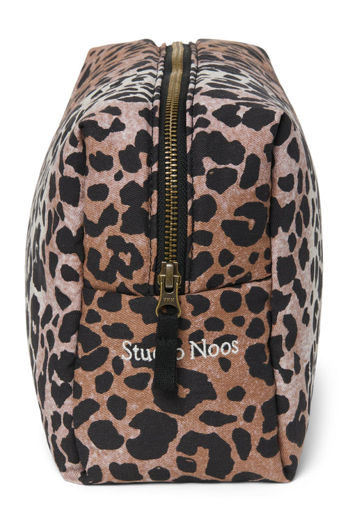 Soft Cotton-Kosmetiktasche | Hazel Leopard
