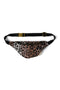 Weiche Mini-Bauchtasche aus Baumwolle | Haselnussbrauner Leopard