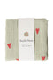 Mittlere Wickeldecke mit grünem Hearts-Print