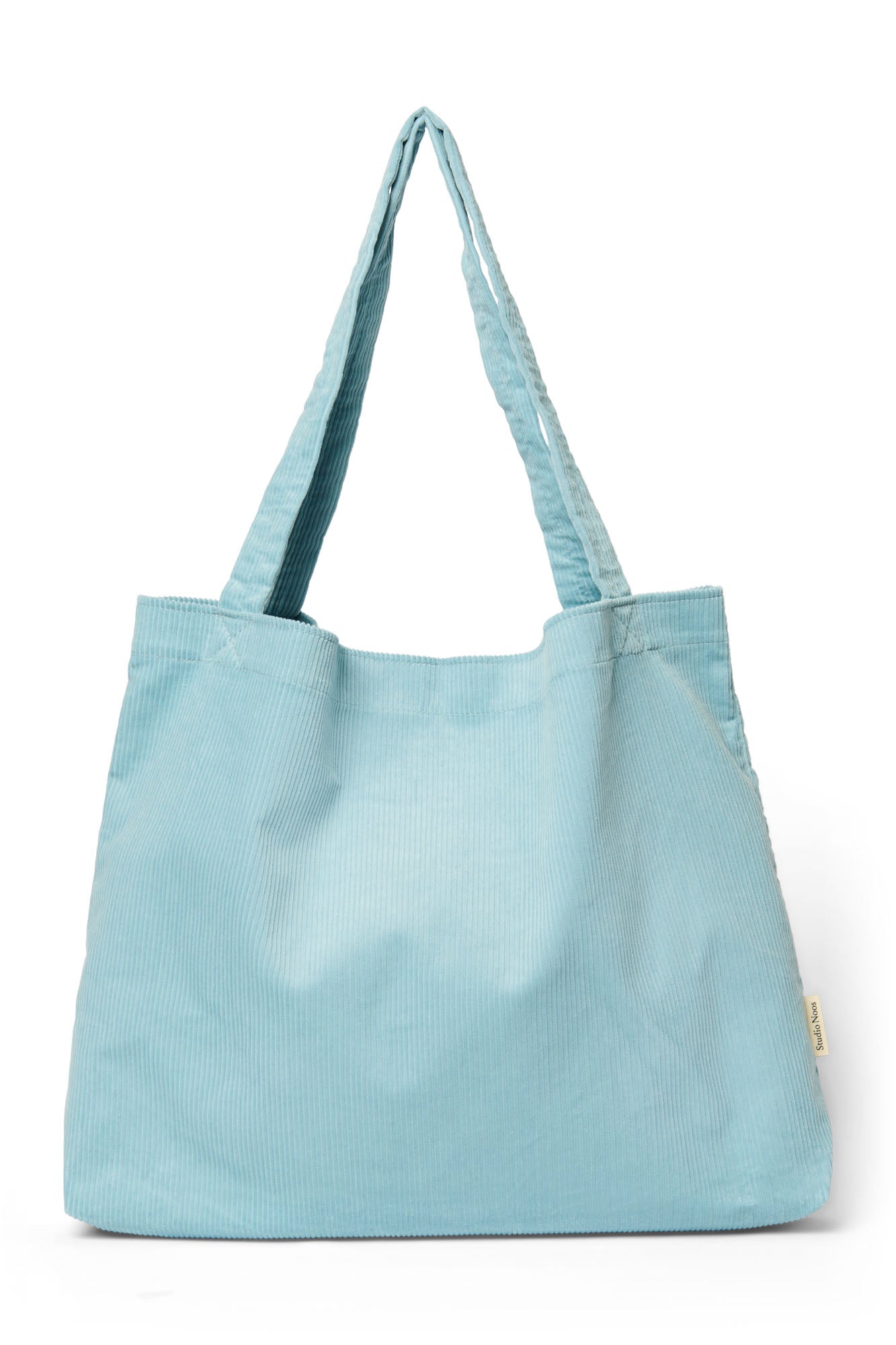 Soft Blau Rippe Mom Bag