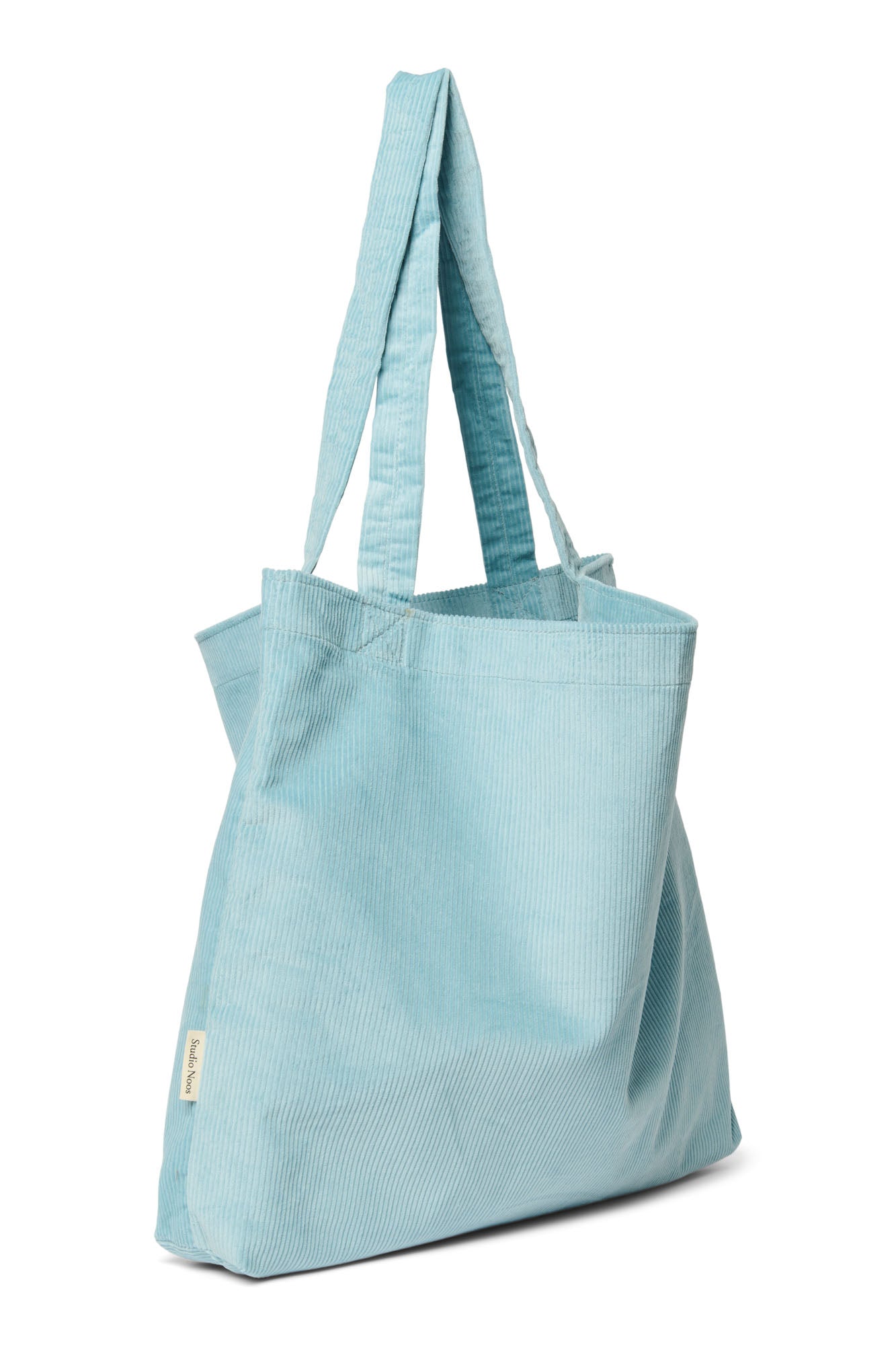 Soft Blau Rippe Mom Bag