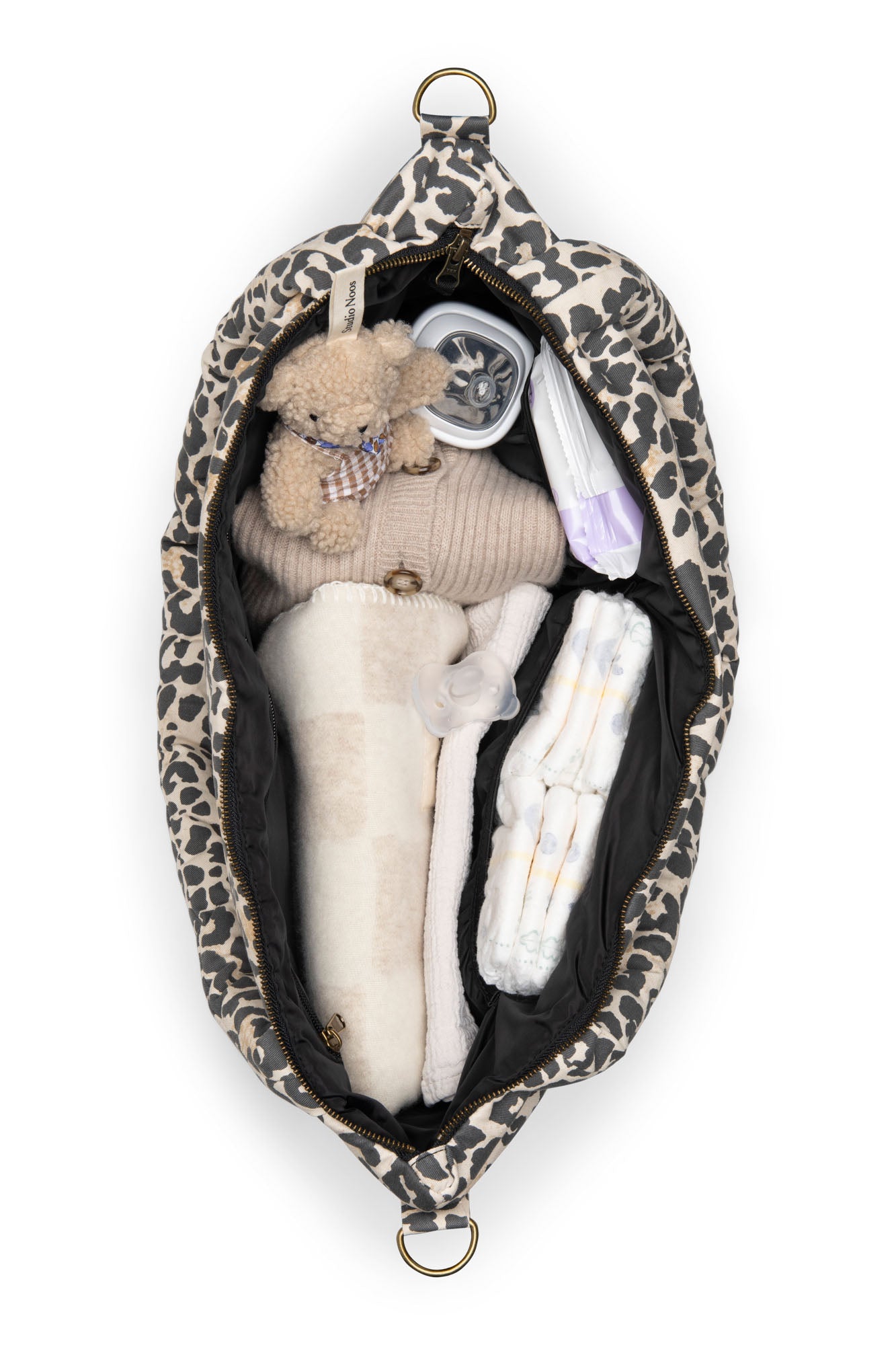 Soft Cotton Diaper Bag | Leopard
