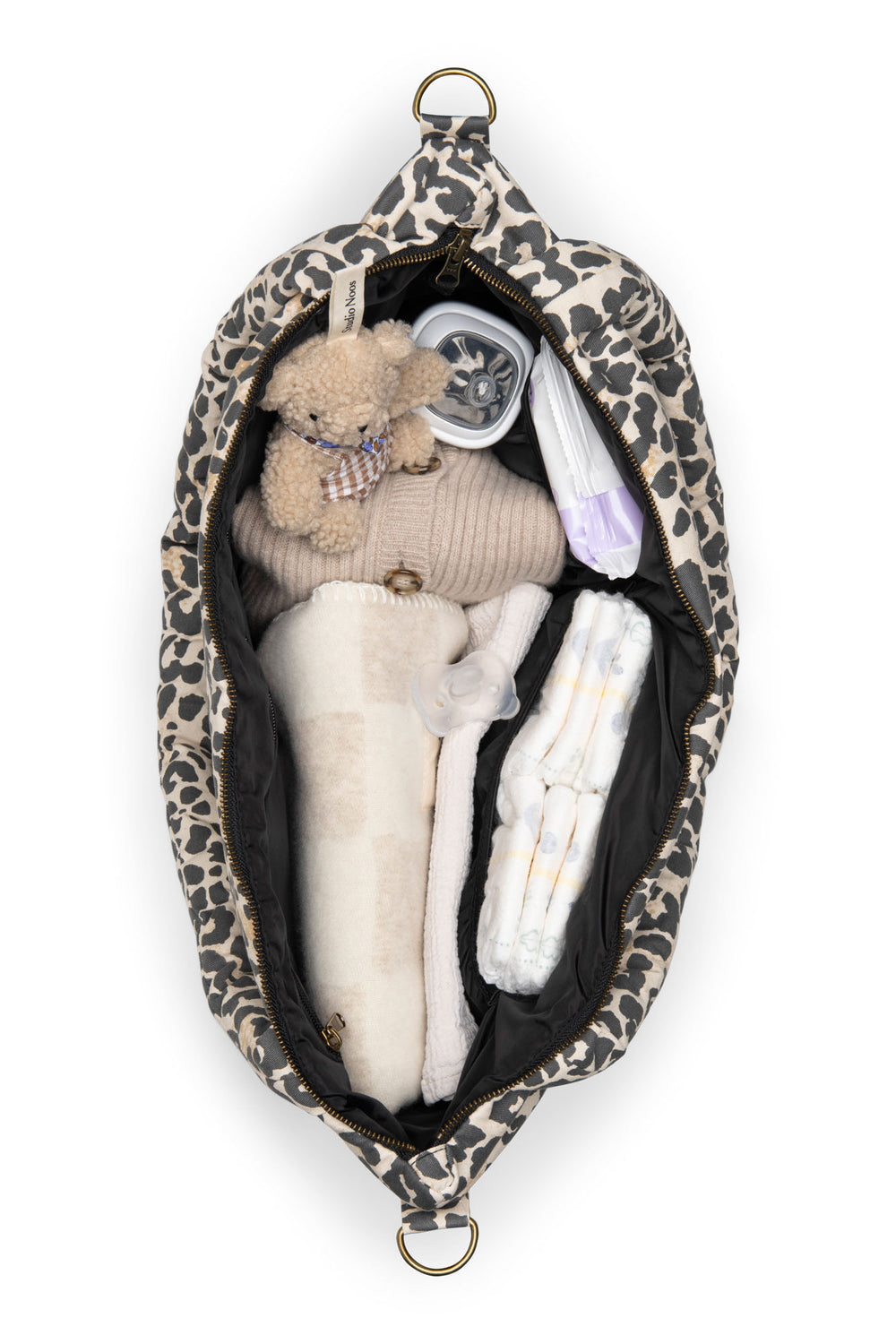Soft Cotton Diaper Bag | Leopard
