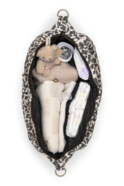 Soft Cotton Diaper Bag | Leopard