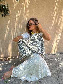 Weiche Baumwolle Leopard Mom Bag
