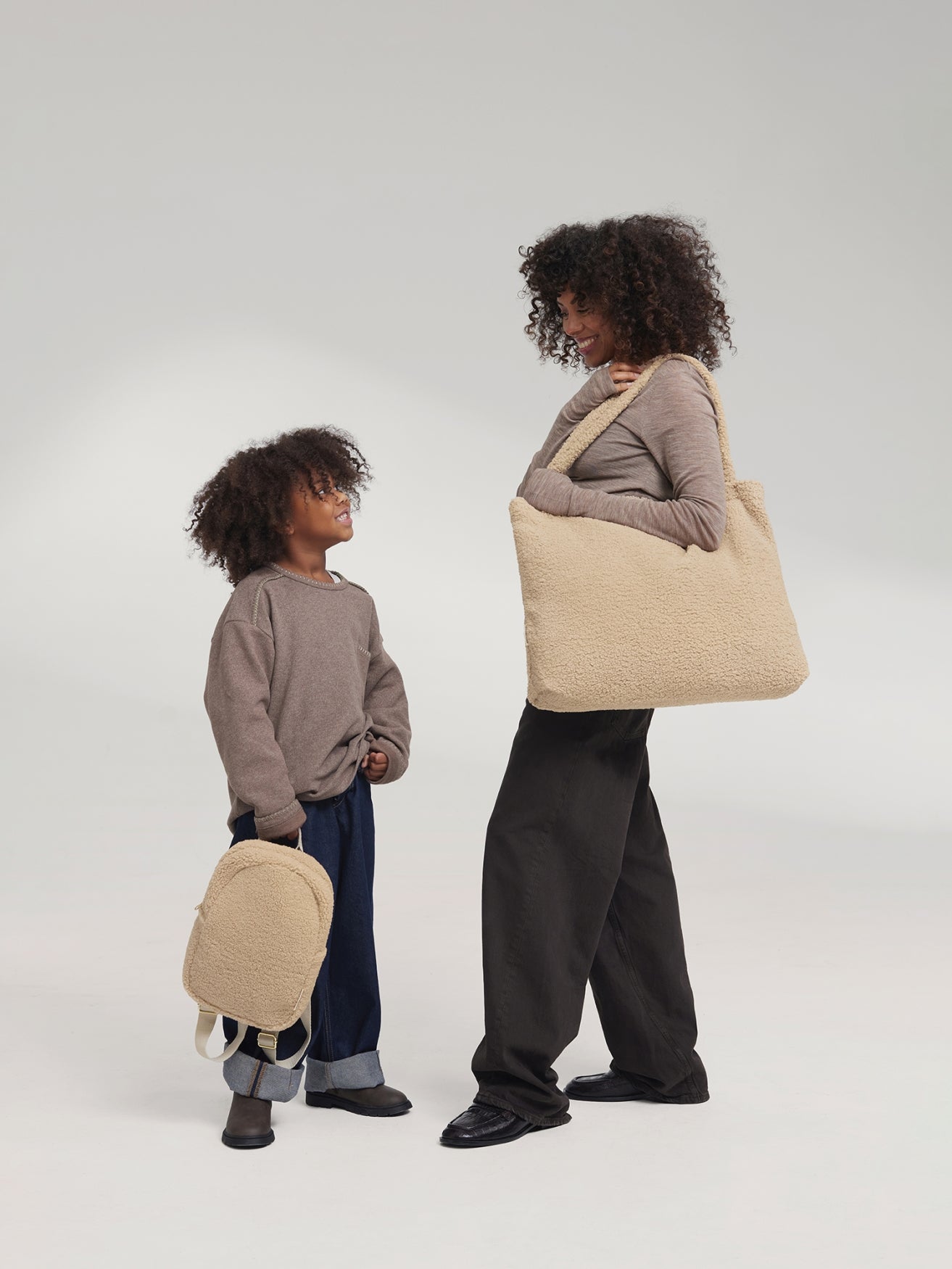 Teddy Mini-Rucksack | Ecru