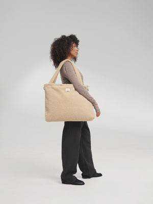 Teddy-Wickeltasche | Ecru