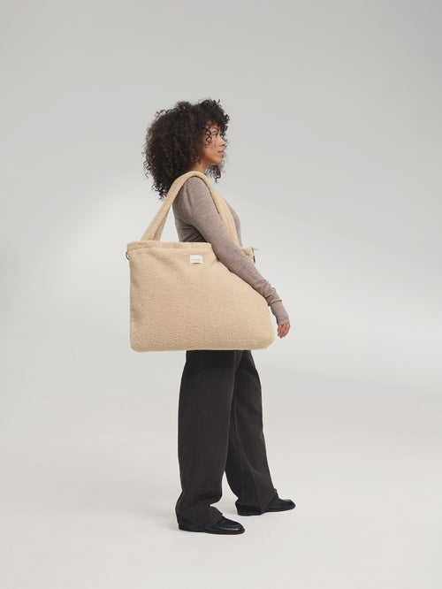 Teddy-Wickeltasche | Ecru