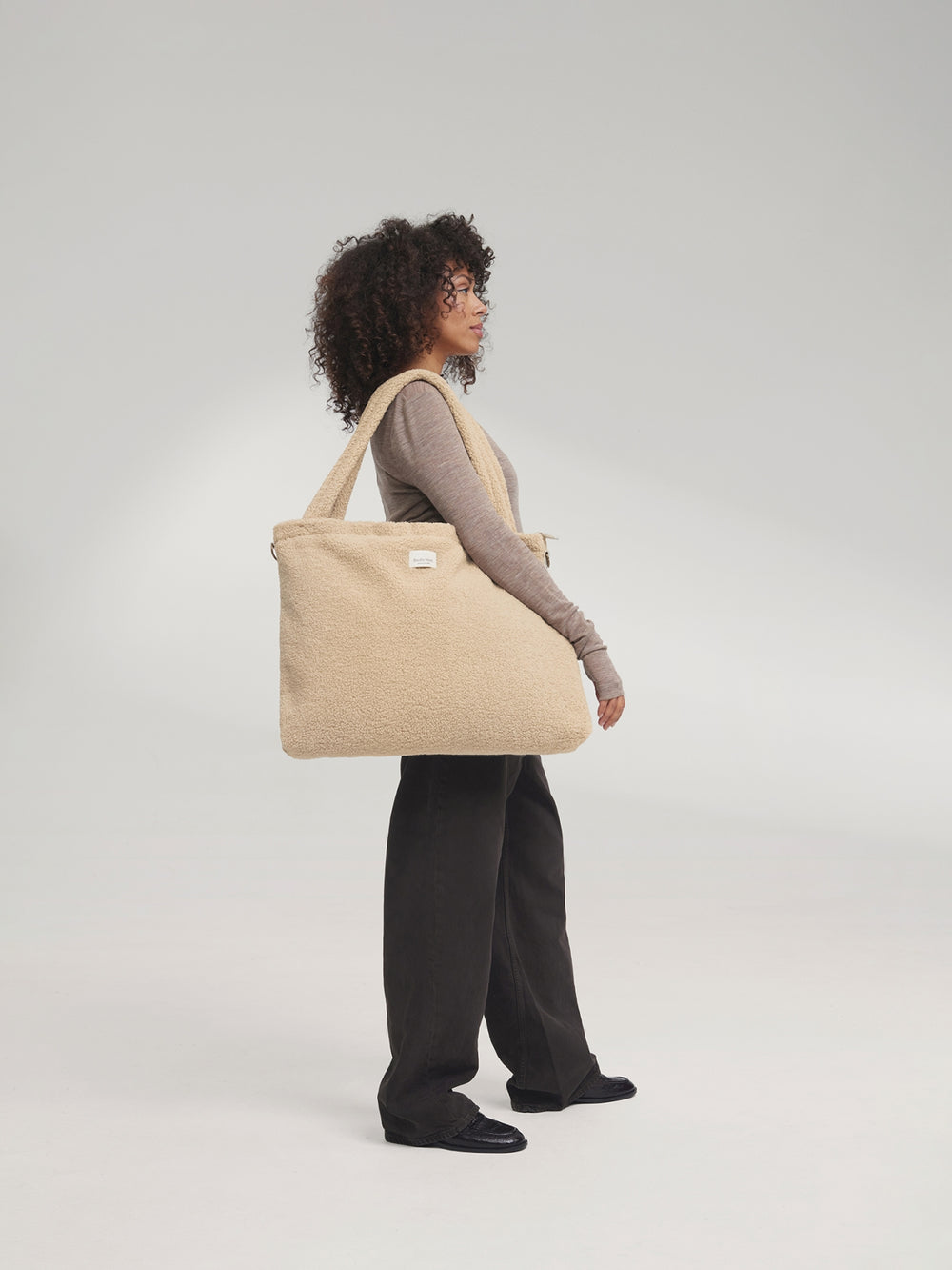 Teddy-Wickeltasche | Ecru