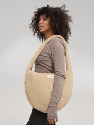 Teddy-Umhängetasche | Ecru