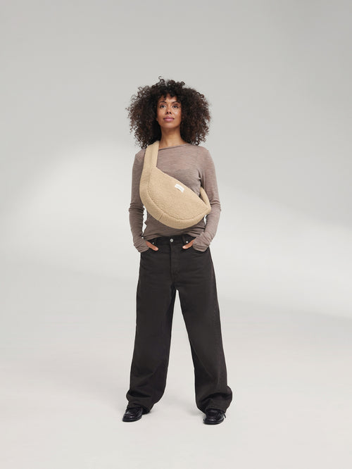 Teddy Mini-Umhängetasche | Ecru