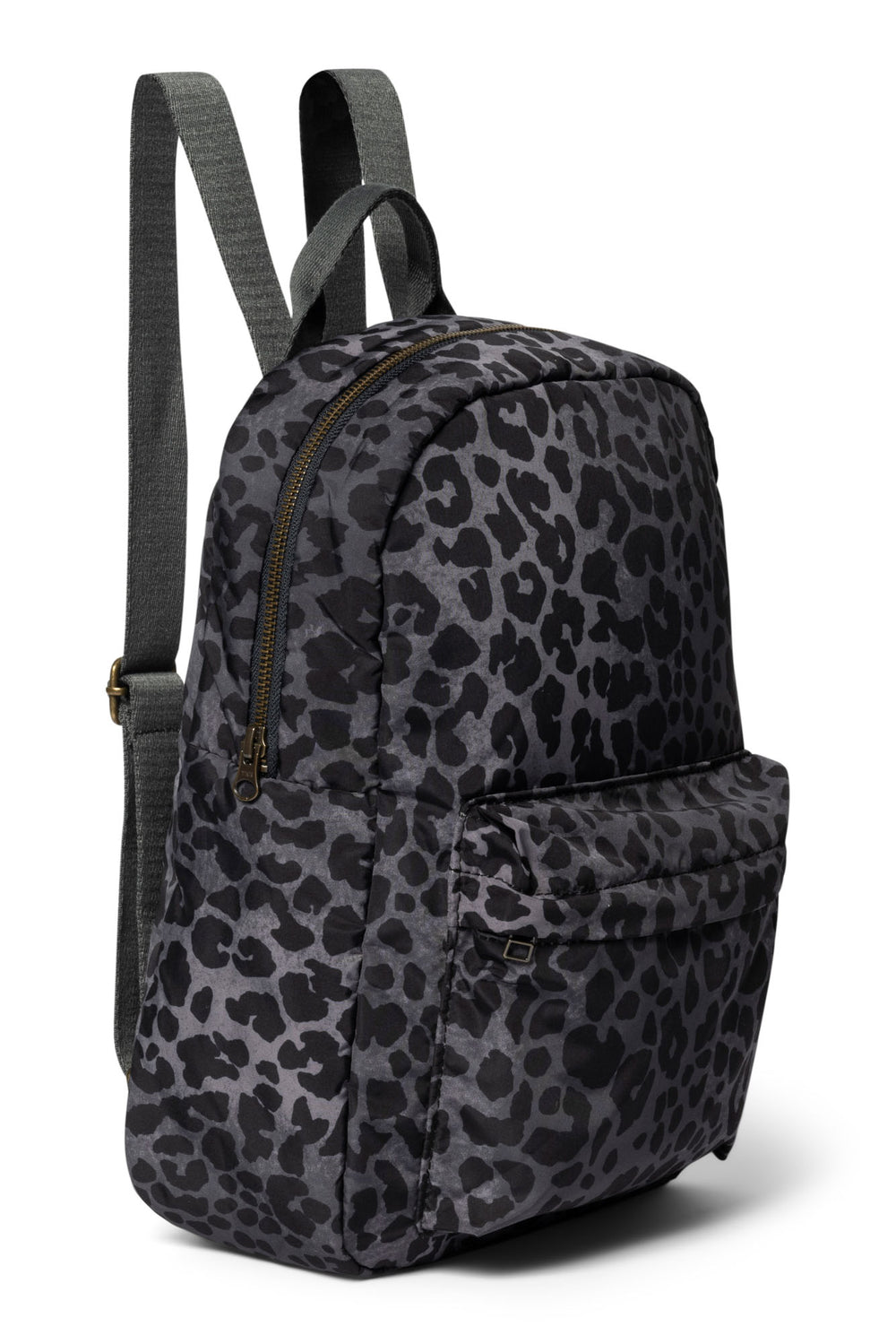 Black leopard print backpack online