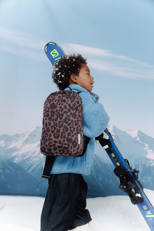 Puffy Mini-Rucksack | Red Leopard
