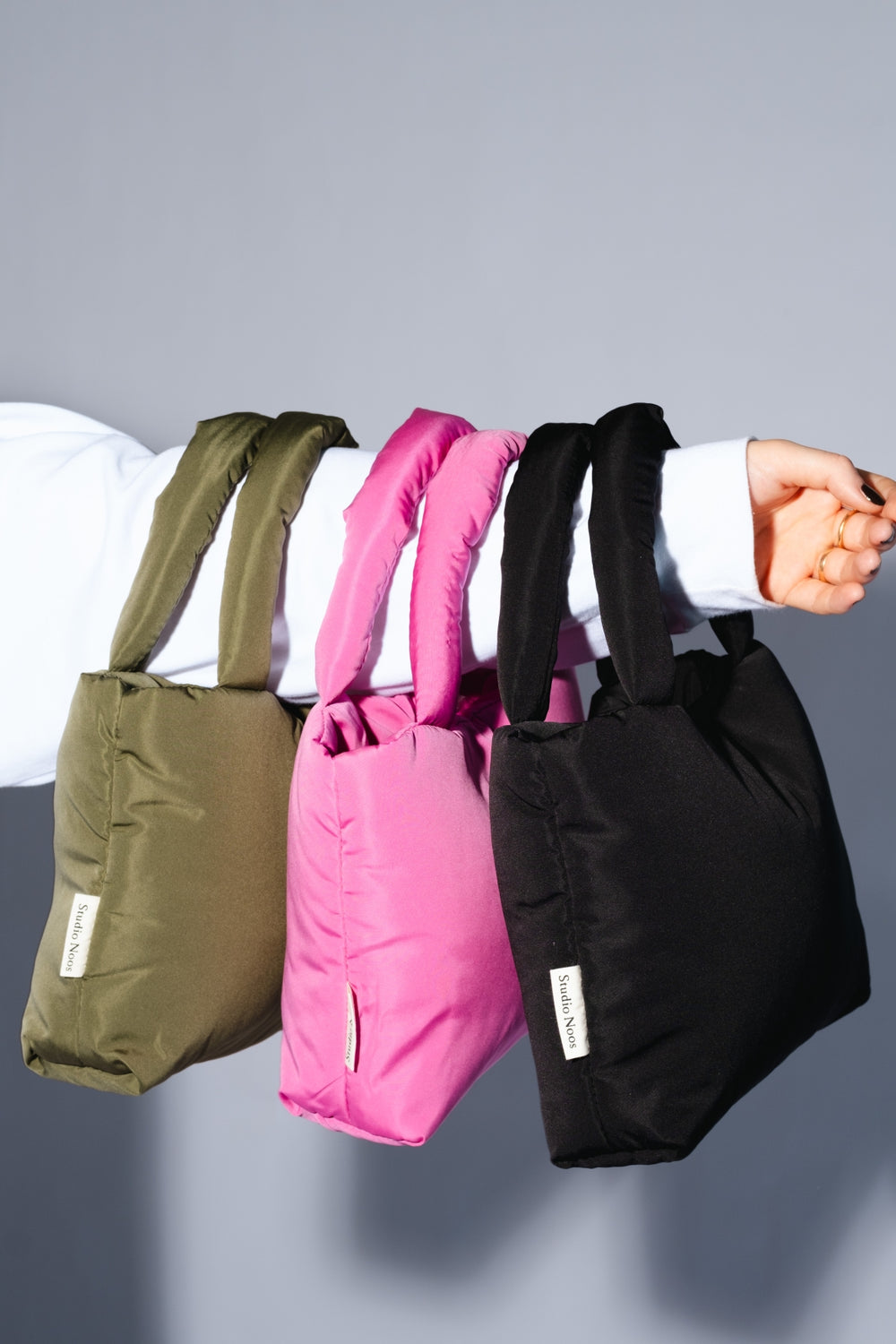 Puffy Mini-Handtasche | Schwarze