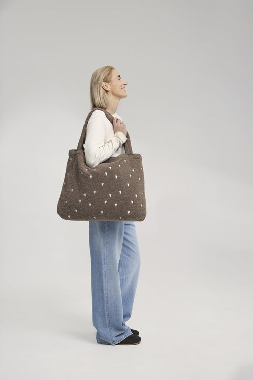 Teddy Mom-Bag | Braune Hearts