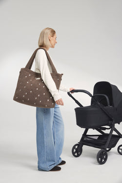 Teddy Hearts-Wickeltasche | Braune