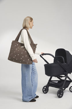 Teddy Hearts-Wickeltasche | Braune