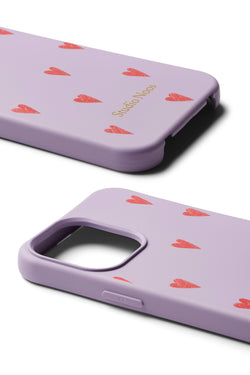 Phone Case - 15 Plus | Purple Hearts