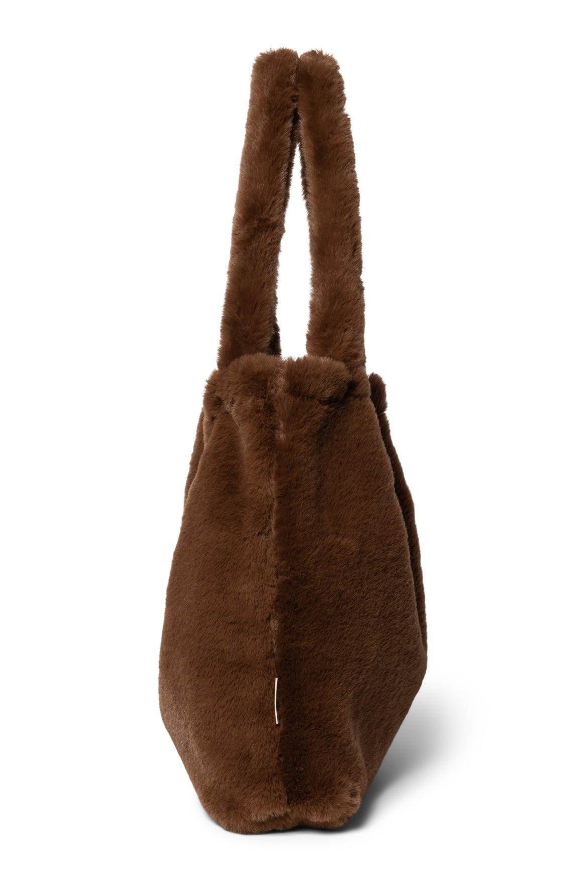 Faux Fur Mom-Bag | Braune