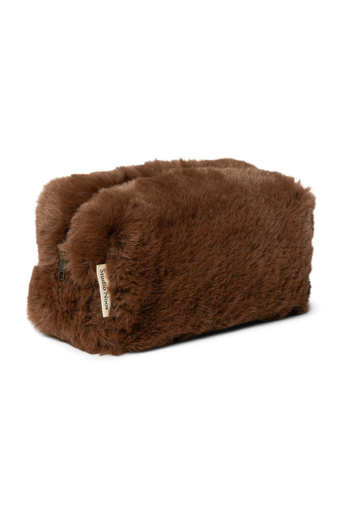Faux Fur Pouch | Brown