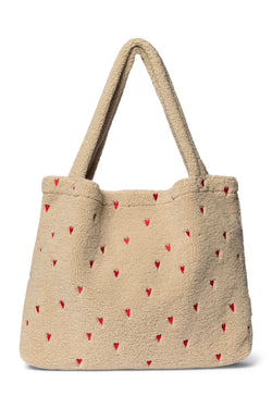Teddy Mom-Bag | Ecru Hearts