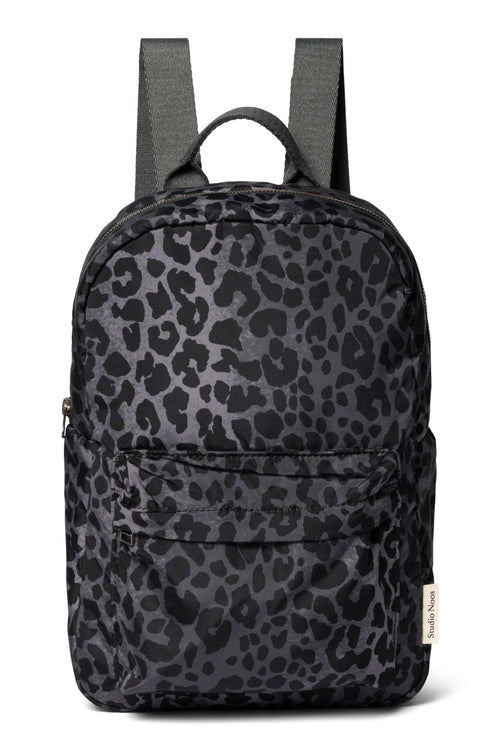 Antra Leopard wattiertes MIDI-Rucksack mit Fronttasche