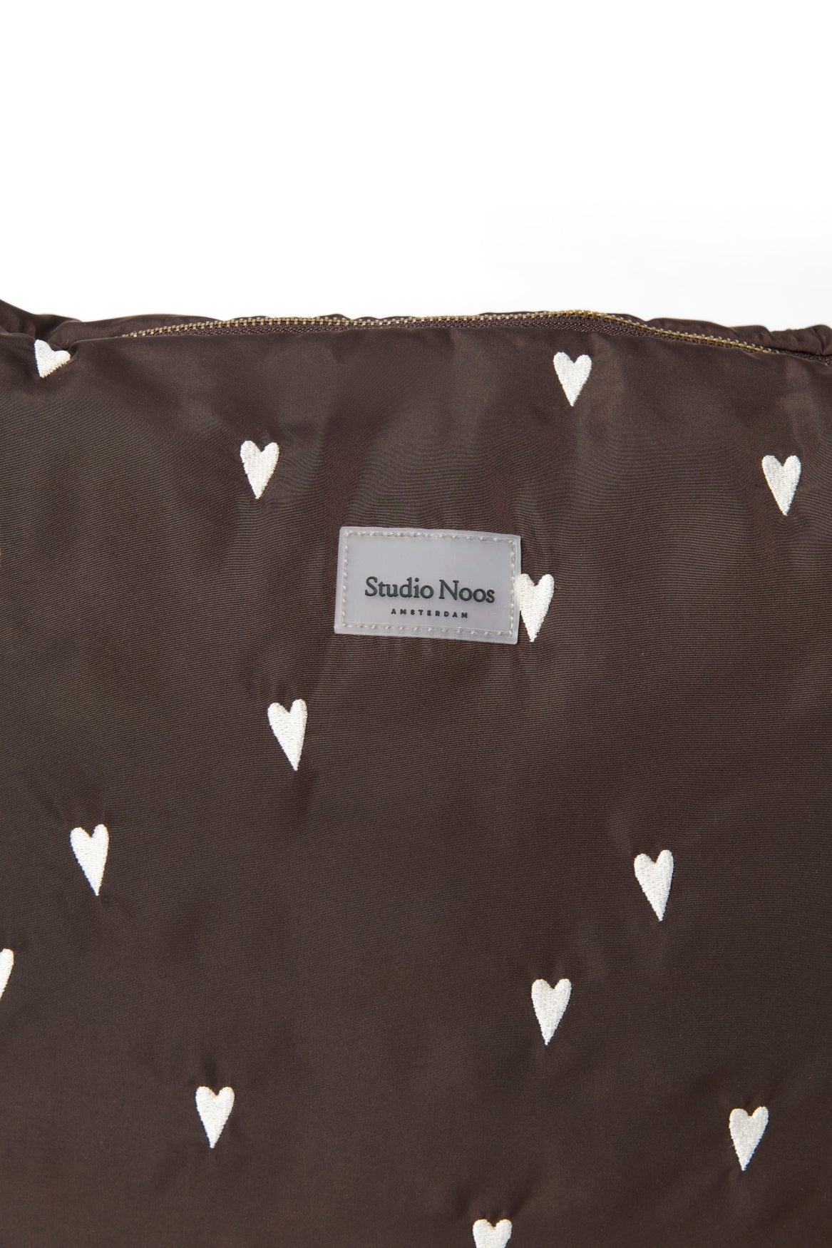 Puffy-Wickeltasche | Braun Hearts