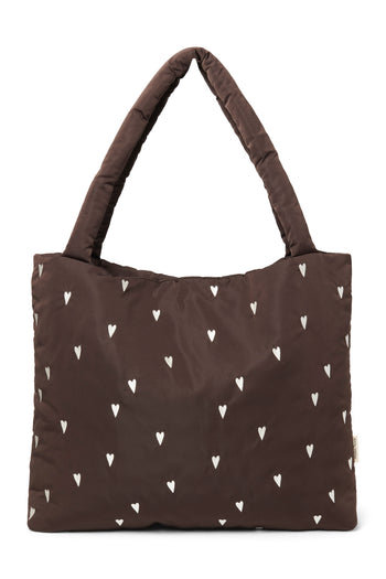 Puffy Mom-Bag | Braun Hearts