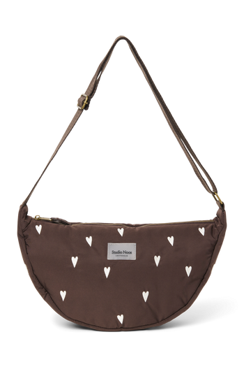 Puffy Adult-Gürteltasche | Braun Hearts