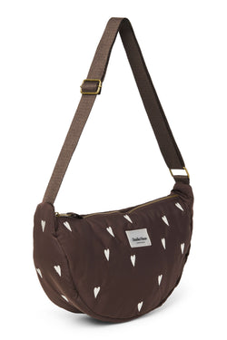 Puffy Adult-Gürteltasche | Braun Hearts