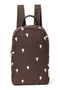Puffy Mini-Rucksack | Braun Hearts