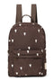 Puffy Midi-Rucksack | Braun Hearts