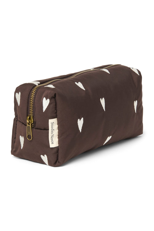 Puffy-Täschchen | Braunes Hearts