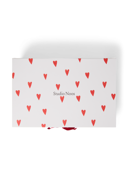 Classic Teddy Geschenkset Ecru Herzen